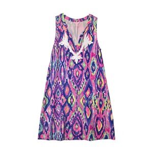 Lilly Pulitzer Gemma Sleeveless Swing Dress Multicolor M Preppy Coastal Resort